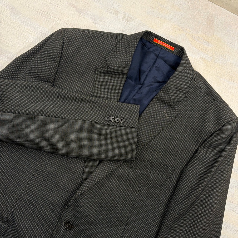 Loro Piana Zelander Sport Coat Nantes-R CT 46L Wool Grey Mens Cremieux